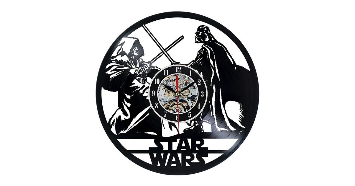 Horloge Vinyle Star Wars 30 cm L Horloge Murale